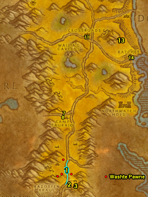 stonetalon barrens mountains horde wow vanilla flight retreat sun rock leveling master